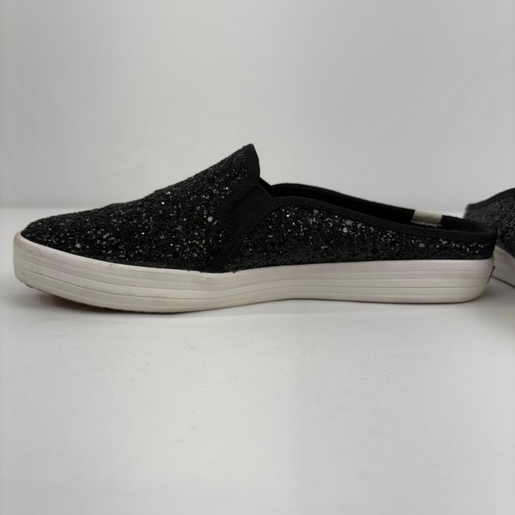 Keds x Kate Spade Black Glitter Slip On Mule Sneakers Shoes WF61656 Womens 8.5 - Picture 6 of 10